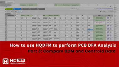 Compare BOM and Centroid Data